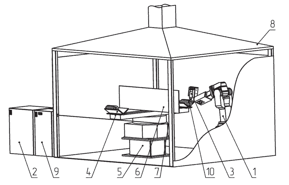 Obr 2 Robotický komplex