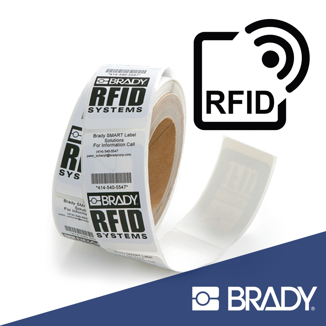 Brady RFID Label Roll square