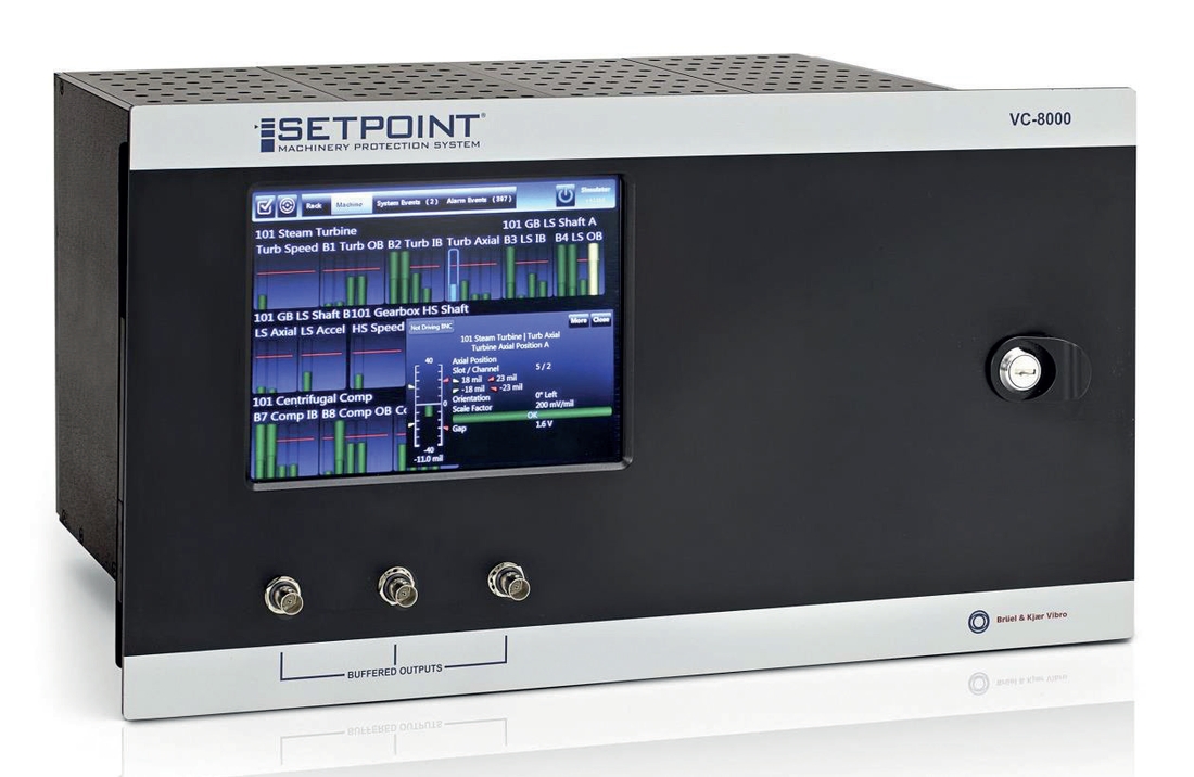 Obr. 2: VIBROCONTROL 8000 / SETPOINT spĺňa odporúčania ISO 10816, STN ISO 7919 a API 670 a je kompatibilný so systémom PI OSIsoft. Obr 2 VIBROCONTROL 8000 SETPOINT spĺňa odporúčania ISO