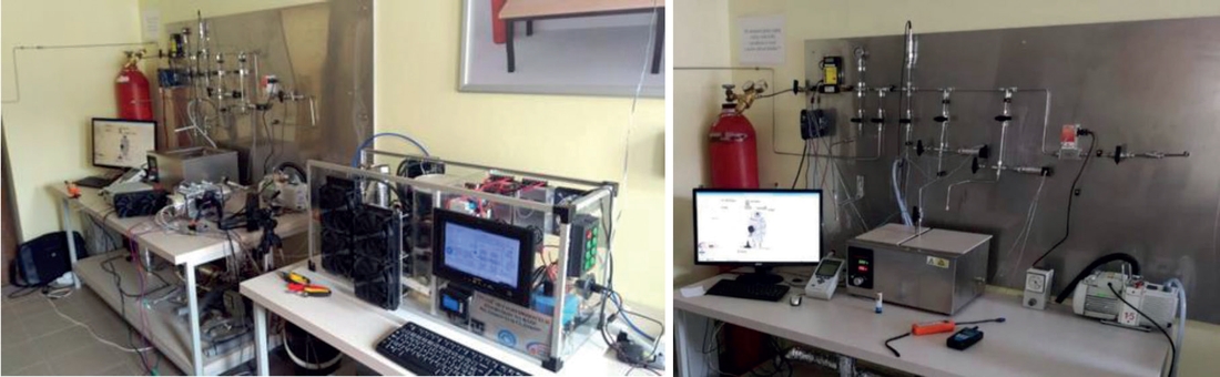 Obr 1 Laboratórium výskumu absorpčných materiálov