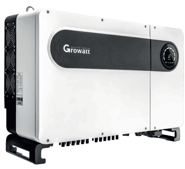 Invertor od výrobcu Growatt modelovej rady MAX 100 KTL3 LV. Pri realizácii je možnosť výberu komponentov fotovoltických systémov