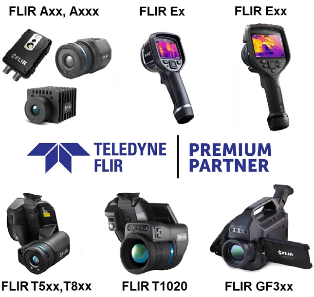 Přehled termokamer FLIR pro průmysl Přehled termokamer FLIR pro průmysl