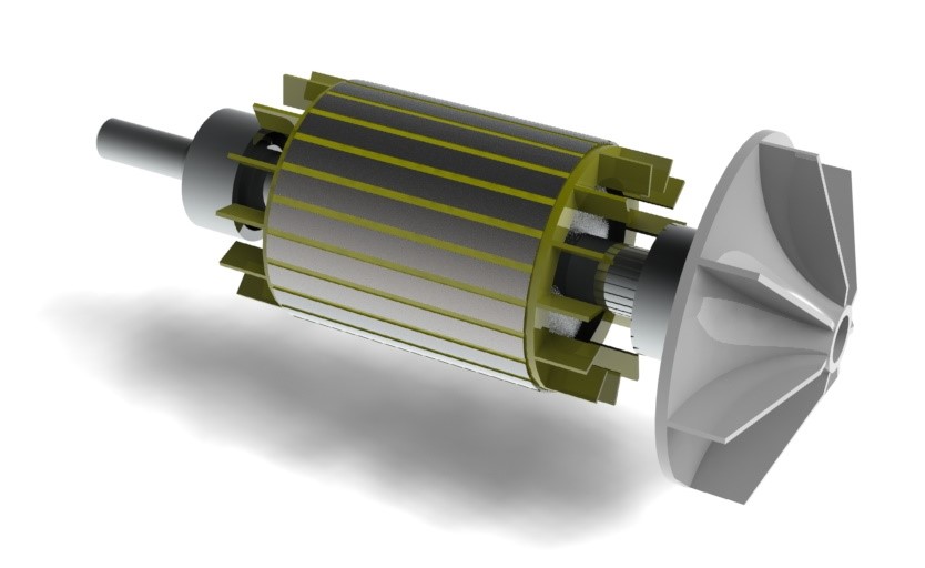 Obr. 14. CAD model v softvéri SolidWorks