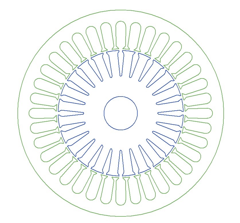 Obr. 8. Stator a rotor v RMxprt