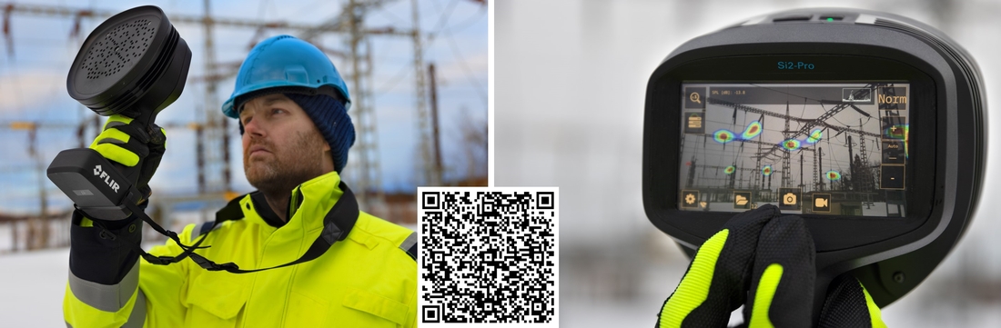 Akustická kamera FLIR Si2-PD při detekci částečných výbojů Akustická kamera FLIR Si2-PD při detekci částečných výbojů