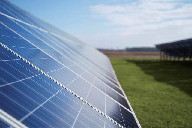 solar pannels sunny day