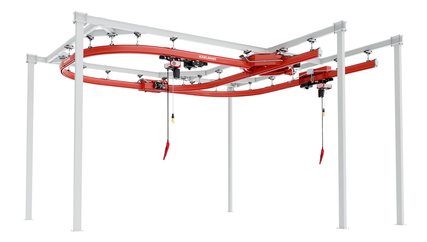 KBK S workstation curved rail with C series konecranes 2022 002